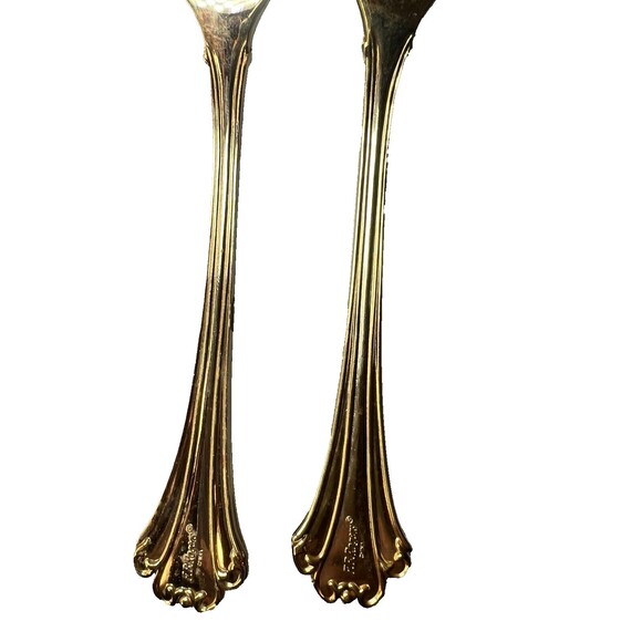 FB Rogers Golden Plated Electroplate American Chipendale Flatware 5 Dinner - Picture 11 of 16
